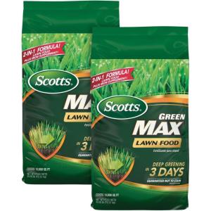 imageScotts Green Max Lawn Food Lawn Fertilizer Plus Iron Supplement for Greener Grass in 3 Days 5000 sq ft 1667 lbs10 000 sq ft