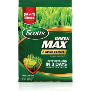imageScotts Green Max Lawn Food Lawn Fertilizer Plus Iron Supplement for Greener Grass in 3 Days 5000 sq ft 1667 lbs5 000 sq ft