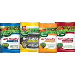 imageScotts Turf Builder Bundle for Small Northern Lawns and a Scotts Turf Builder EdgeGuard Mini Broadcast Spreader for Seamless ApplicationSmall Yard