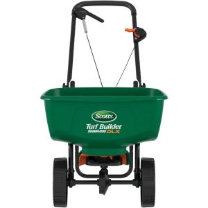 imageScotts Turf Builder EdgeGuard DLX Broadcast Spreader for Seed Fertilizer Salt Ice Melt Holds up to 15000 sqft ProductSingle Pack
