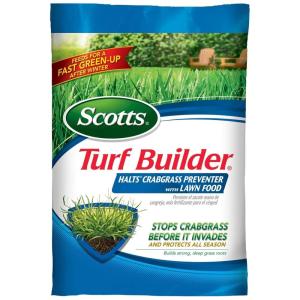 imageScotts Turf Builder Halts Crabgrass Preventer with Lawn Food  PreEmergent Weed Killer Fertilizer 5000 sq ft 1335 lb5 000 sq ft