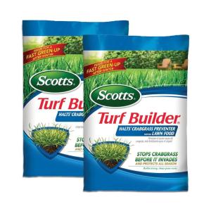 imageScotts Turf Builder Halts Crabgrass Preventer with Lawn Food  PreEmergent Weed Killer Fertilizer 5000 sq ft 1335 lb5 000 sq ft 2Pack