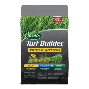 imageScotts Turf Builder Triple ActionI Weed Killer and Preventer Plus Lawn Fertilizer 4000 sq ft 1131 lbs12 000 sq ft
