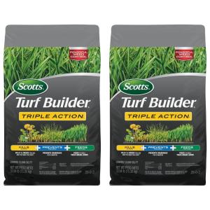 imageScotts Turf Builder Triple ActionI Weed Killer and Preventer Plus Lawn Fertilizer 4000 sq ft 1131 lbs24 000 sq ft