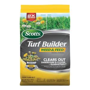 imageScotts Turf Builder Weed ampamp Feed3 Weed Killer Plus Lawn Fertilizer Controls Dandelion and Clover 5000 sq ft 1429 lbs15 000 sq ft