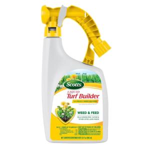 imageScotts Turf Builder Weed ampamp Feed3 Weed Killer Plus Lawn Fertilizer Controls Dandelion and Clover 5000 sq ft 1429 lbsLiquid 32 oz