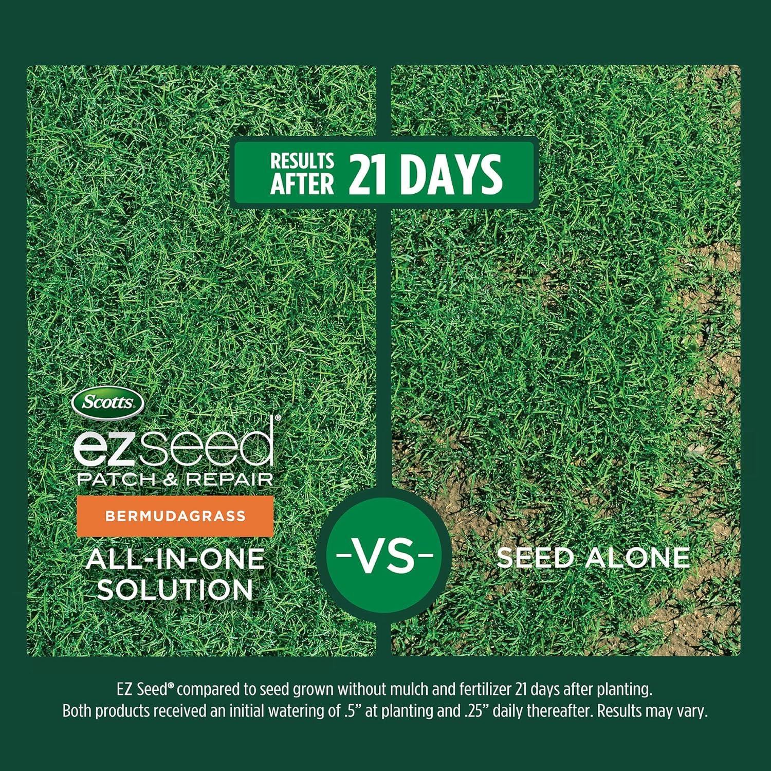 imageScotts EZ Seed Bermudagrass  375 lb Combination Mulch Seed and Fertilizer For Tough Conditions Like Scorching Heat and Dry Areas Grows on Slopes and in High Traffic Areas1 Pack