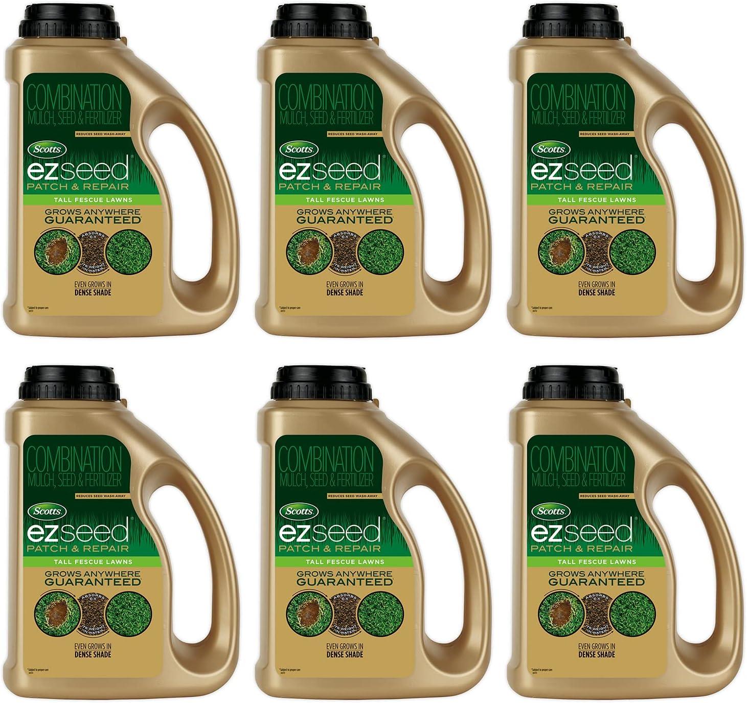 imageScotts EZ Seed Patch and Repair Tall Fescue Lawns 375 lb  Combination Mulch Seed and Fertilizer  Tackifier Reduces Seed WashAway  Mix Covers up to 85 sq ft375 lb