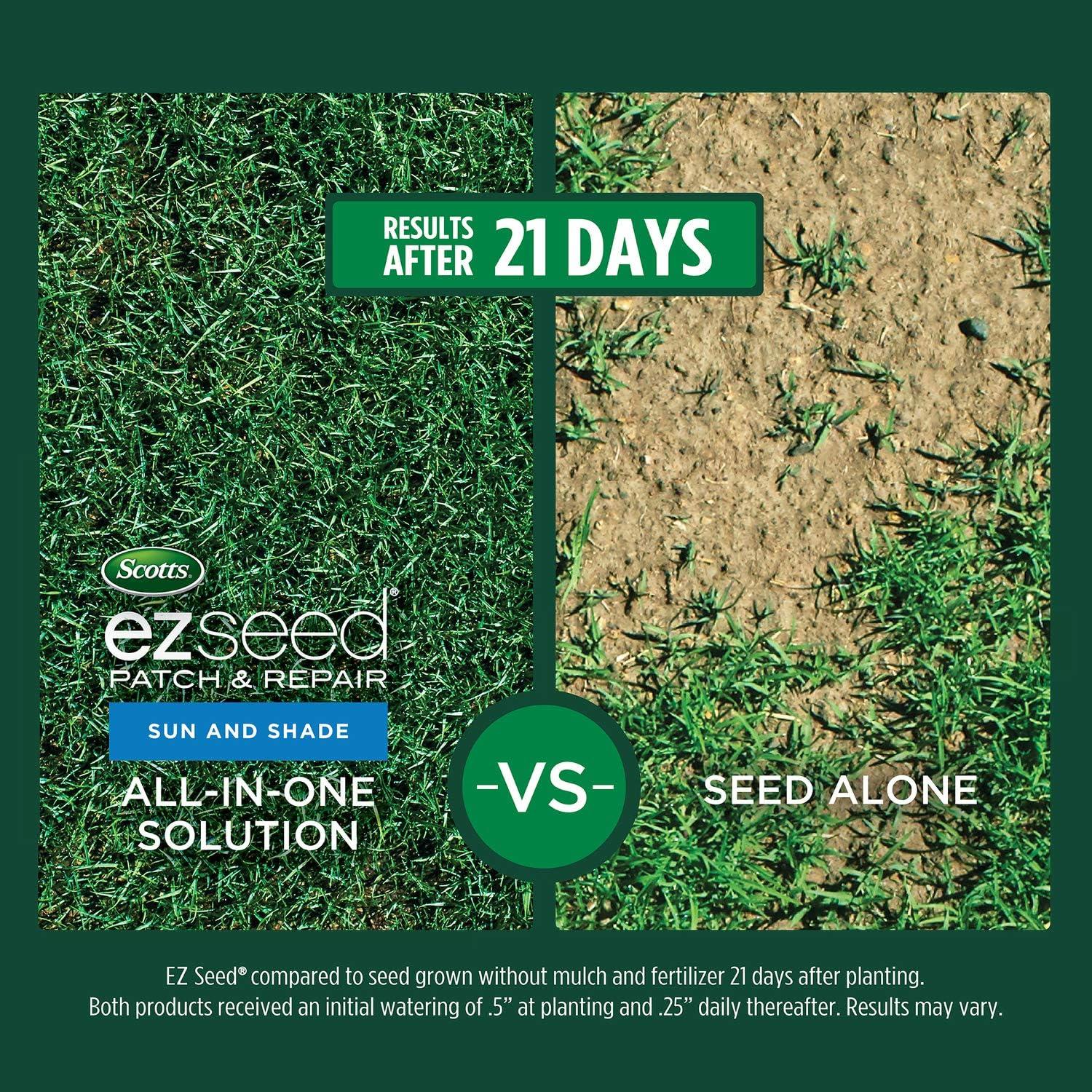 imageScotts EZ Seed Patch and Repair Tall Fescue Lawns 375 lb  Combination Mulch Seed and Fertilizer  Tackifier Reduces Seed WashAway  Mix Covers up to 85 sq ft40 lb