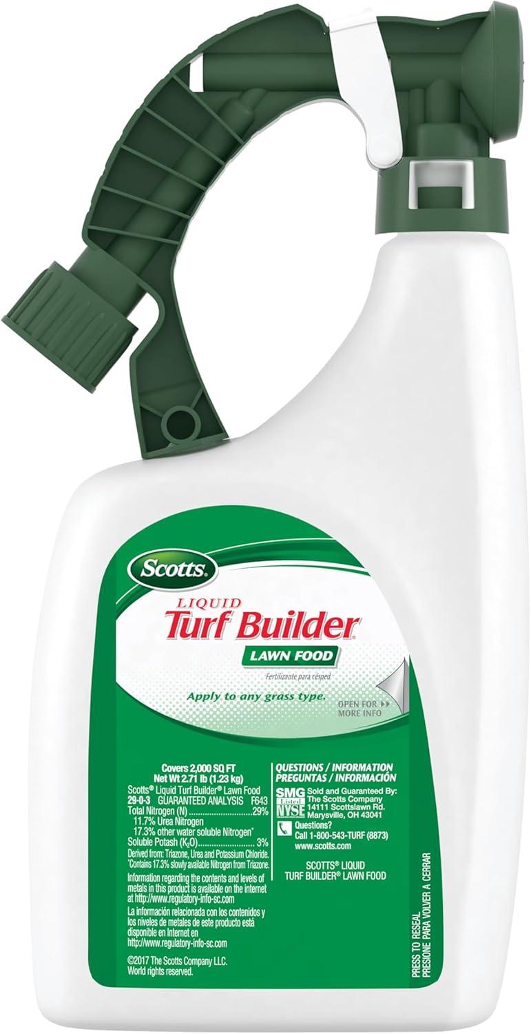 imageScotts Liquid Turf Builder 2 Step LawnCare with Plus 2 Weed Control and Food LiquidWeed and Feed and Fertilizer 32 ozLiquid Bundle