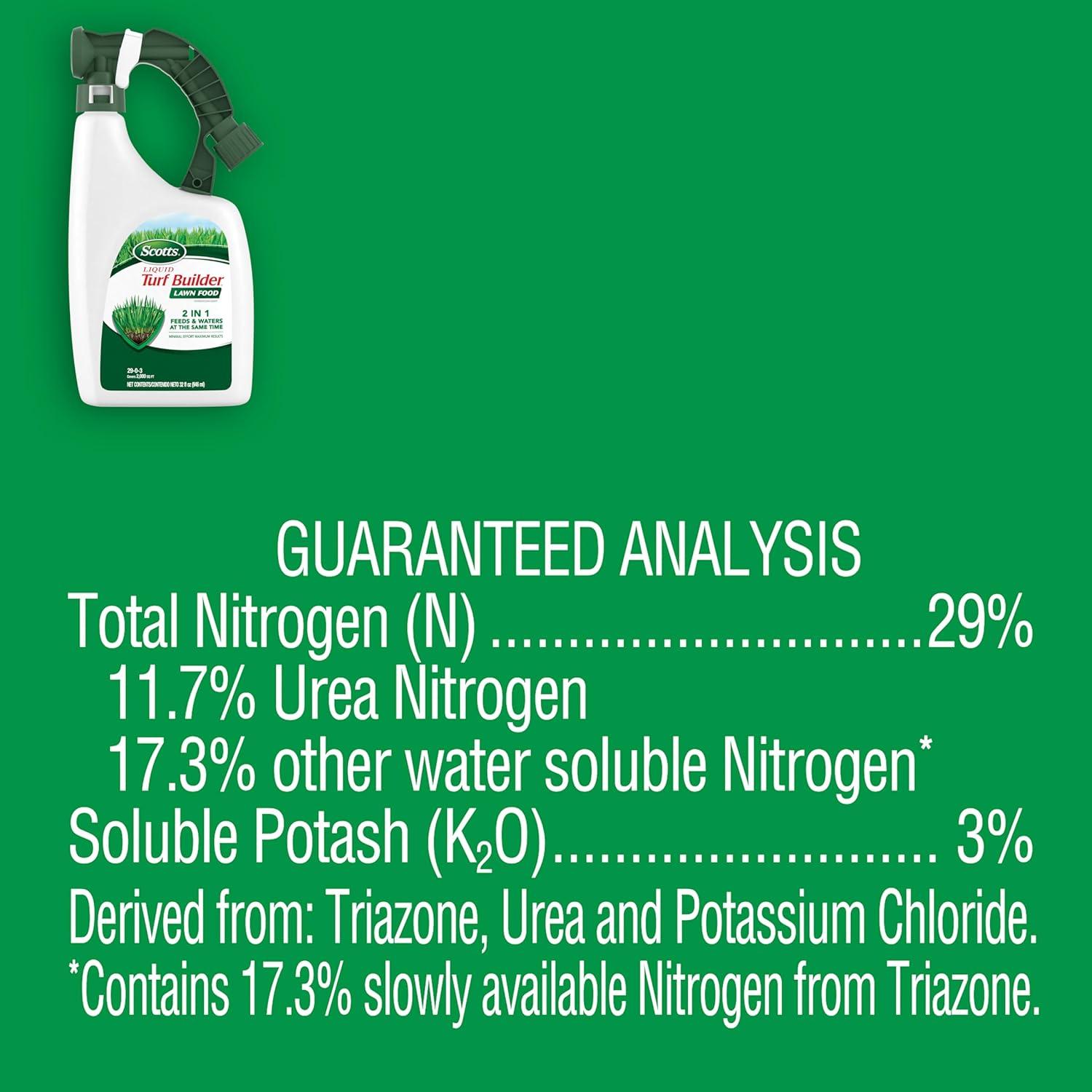 imageScotts Liquid Turf Builder 2 Step LawnCare with Plus 2 Weed Control and Food LiquidWeed and Feed and Fertilizer 32 ozLiquid Bundle