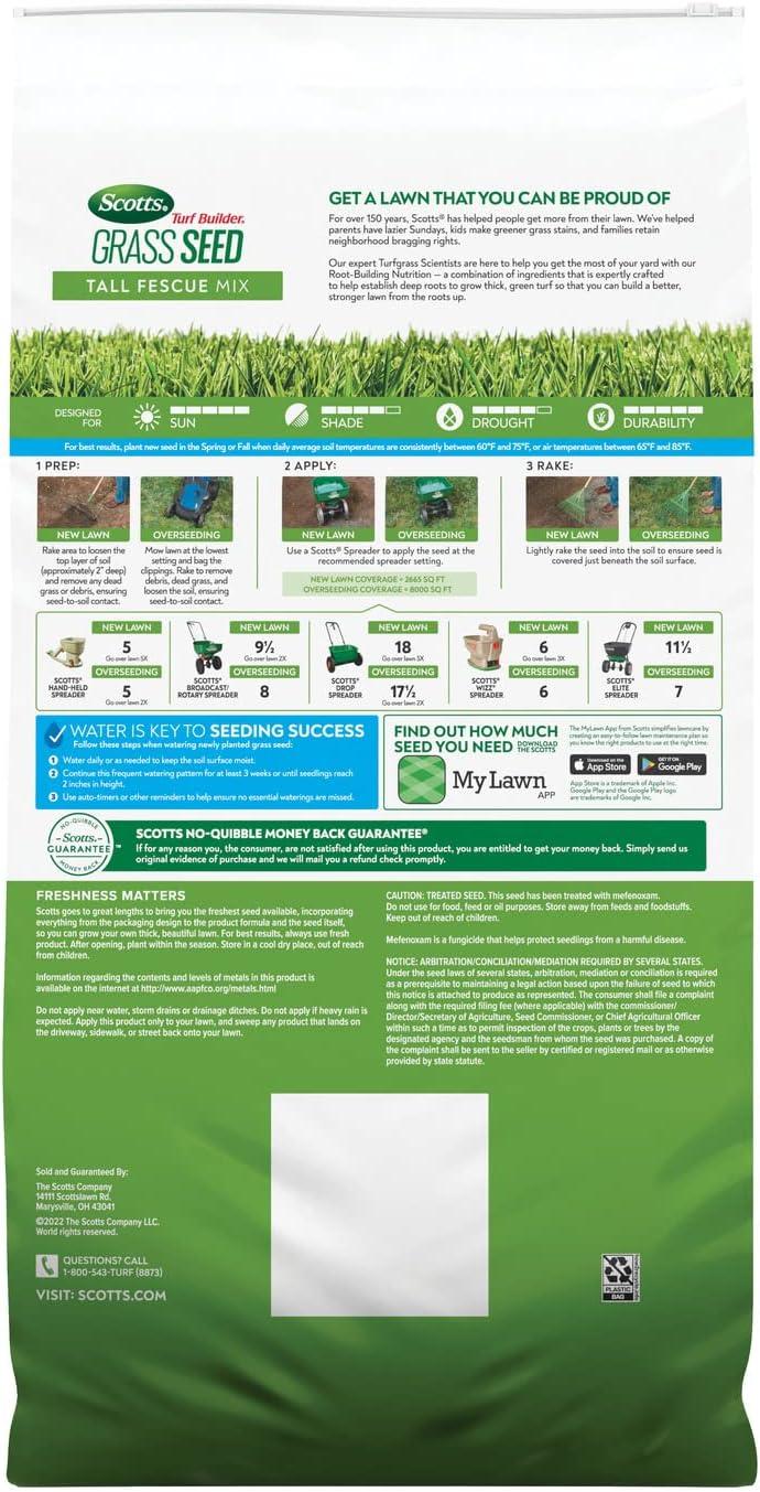 imageScotts Professional Turfgrass Seed Tall Fescue Mix Uncoated 999 Weed Free 50 lbs32 lb