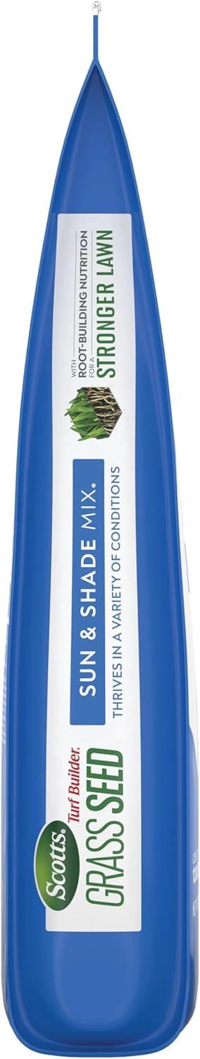 imageScotts Turf Builder Grass Seed Sun ampamp Shade Mix with Fertilizer and Soil Improver Thrives in Many Conditions 32 lbs32 lb