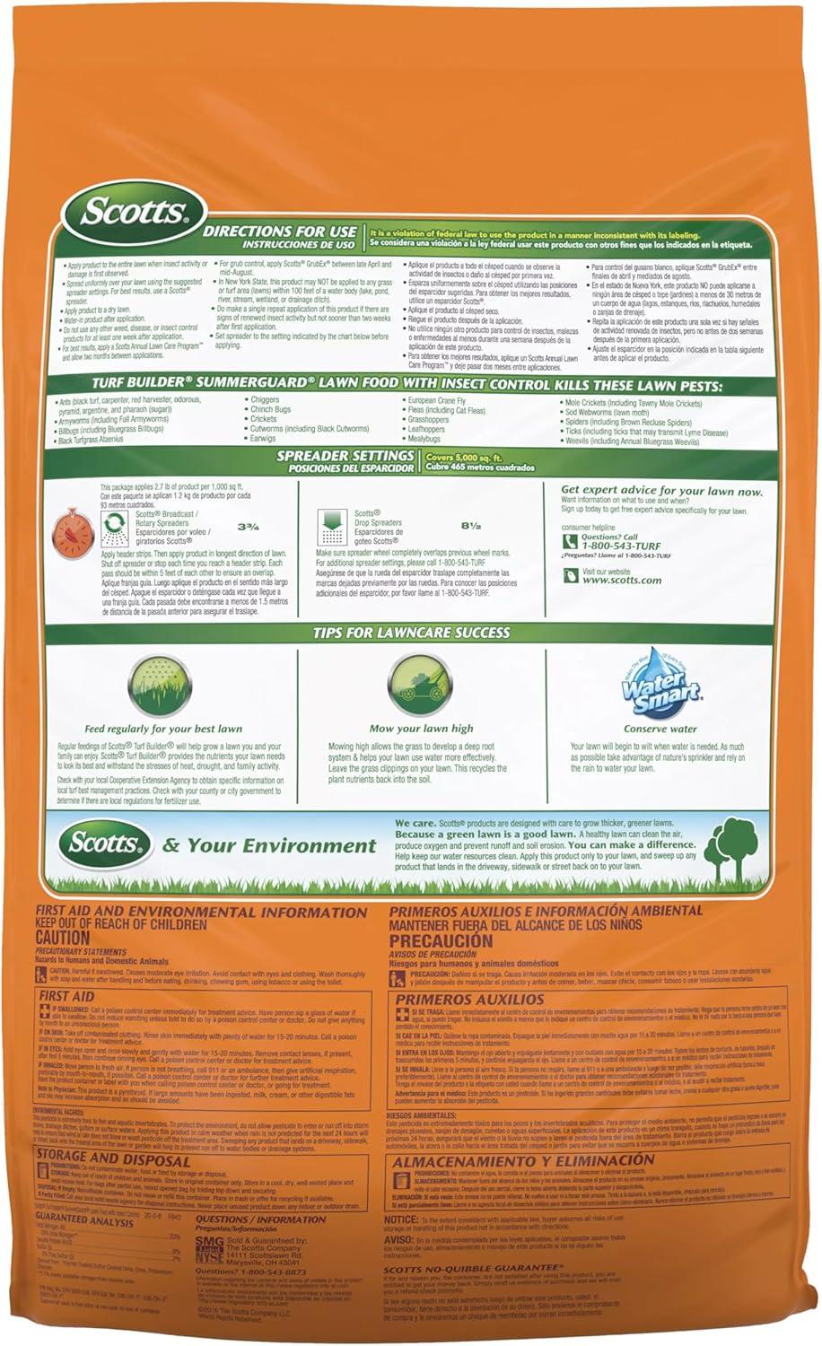 imageScotts Turf Builder Halts Crabgrass Preventer Weed ampamp Feed5 SummerGuard and WinterGuard 4 Bag Bundle Small Lawns VB023073 Step