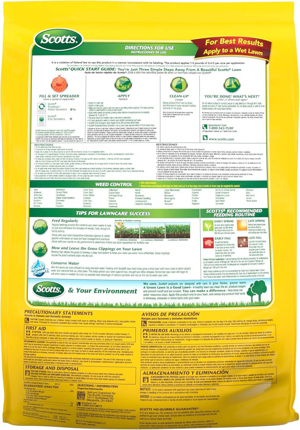 imageScotts Turf Builder Halts Crabgrass Preventer Weed ampamp Feed5 SummerGuard and WinterGuard 4 Bag Bundle Small Lawns VB023073 Step