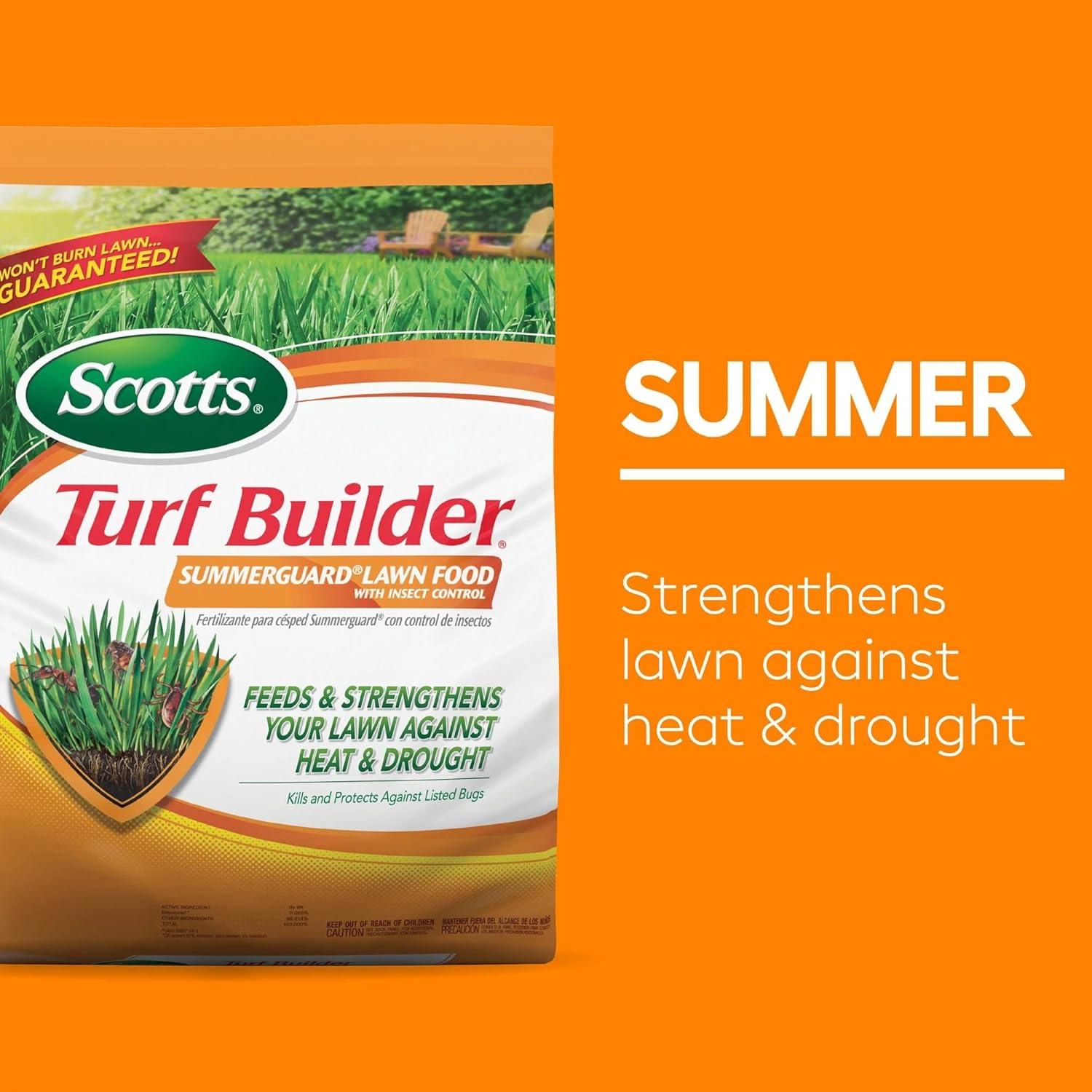 imageScotts Turf Builder Halts Crabgrass Preventer Weed ampamp Feed5 SummerGuard and WinterGuard 4 Bag Bundle Small Lawns VB023074 Step