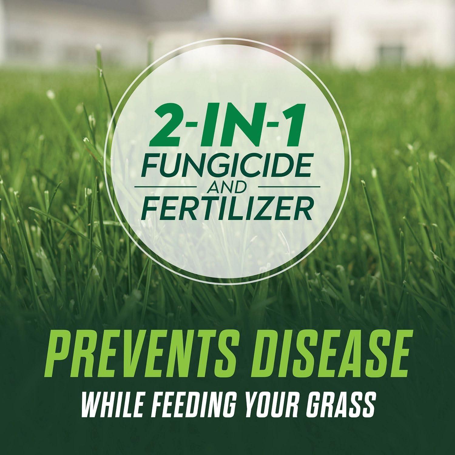 imageScotts Turf Builder Healthy Plus Lawn Food 2in1 Fungicide and Fertilizer Helps Grass Withstand Summer Stress 8000 sq ft 2740 lbs4 000 sq ft