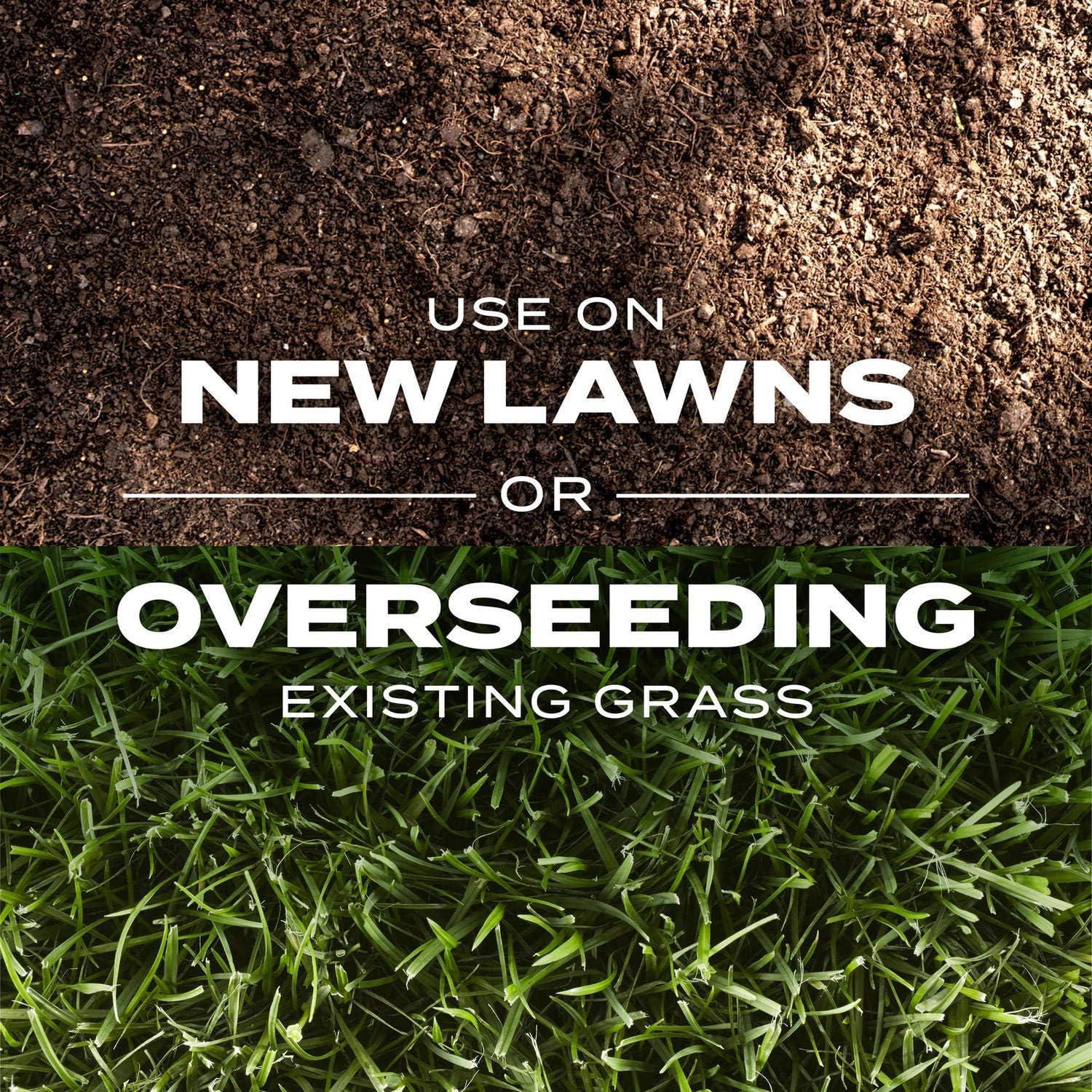 imageScotts Turf Builder Rapid Grass Sun ampamp Shade Mix Combination Seed and Fertilizer Grows Green Grass in Just Weeks 56 lbs16 lb