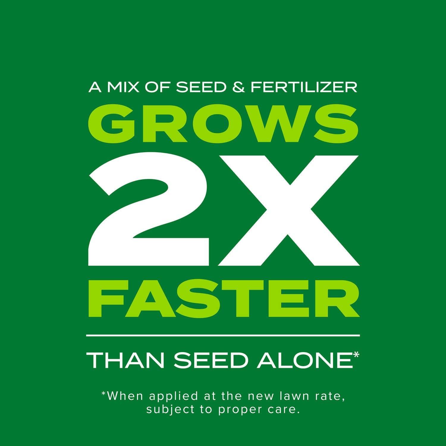 imageScotts Turf Builder Rapid Grass Sun ampamp Shade Mix Combination Seed and Fertilizer Grows Green Grass in Just Weeks 56 lbs56 lb