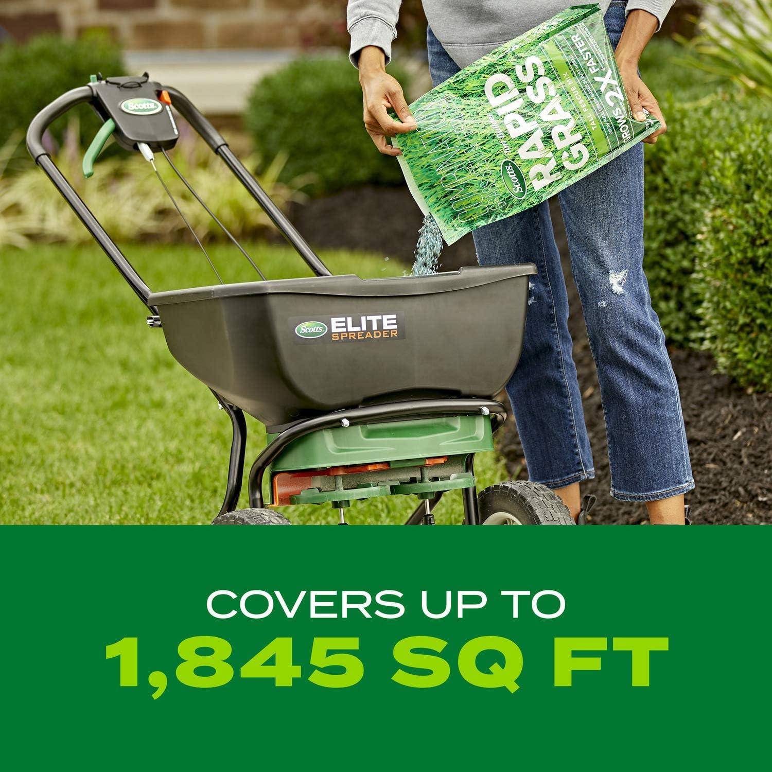 imageScotts Turf Builder Rapid Grass Tall Fescue Mix Combination Seed and Fertilizer Grows Green Grass in Just Weeks 56 lbs56 lb