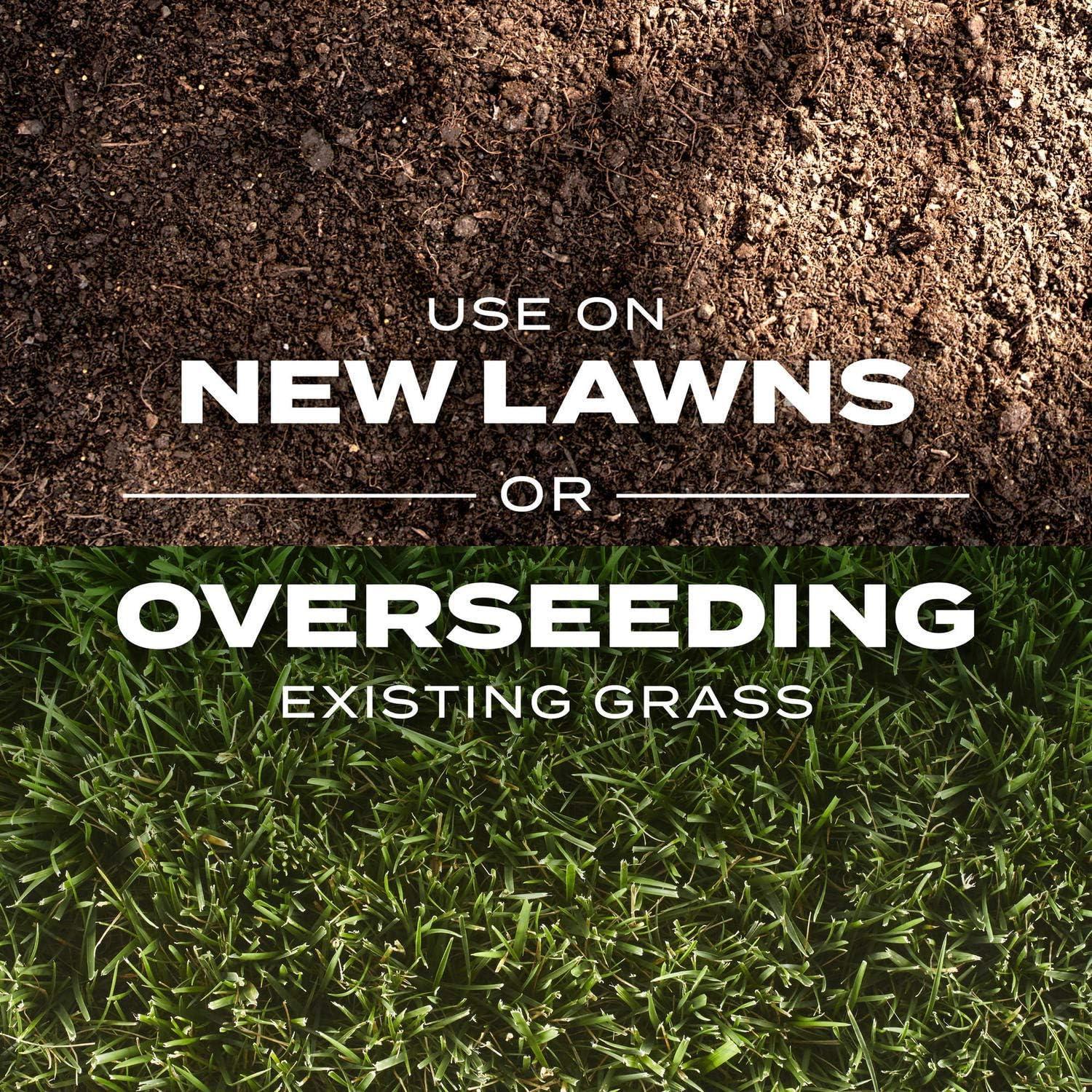 imageScotts Turf Builder Rapid Grass Tall Fescue Mix Combination Seed and Fertilizer Grows Green Grass in Just Weeks 56 lbs56 lb