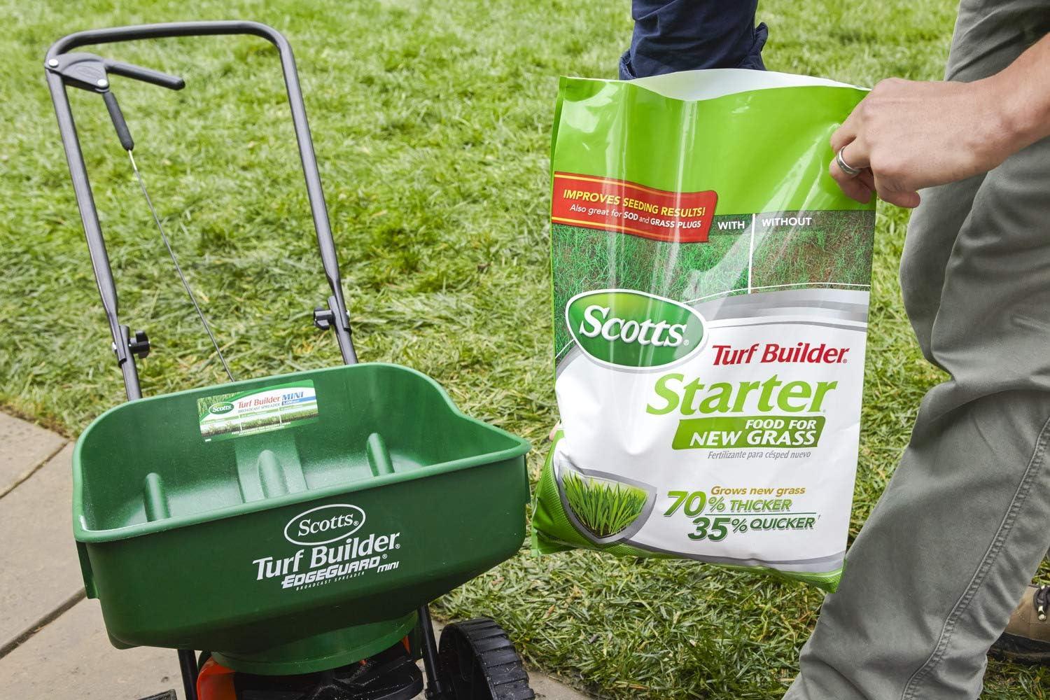 imageScotts Turf Builder Starter Fertilizer for New Grass Use When Planting Seed 5000 sq ft 15 lbsStandard
