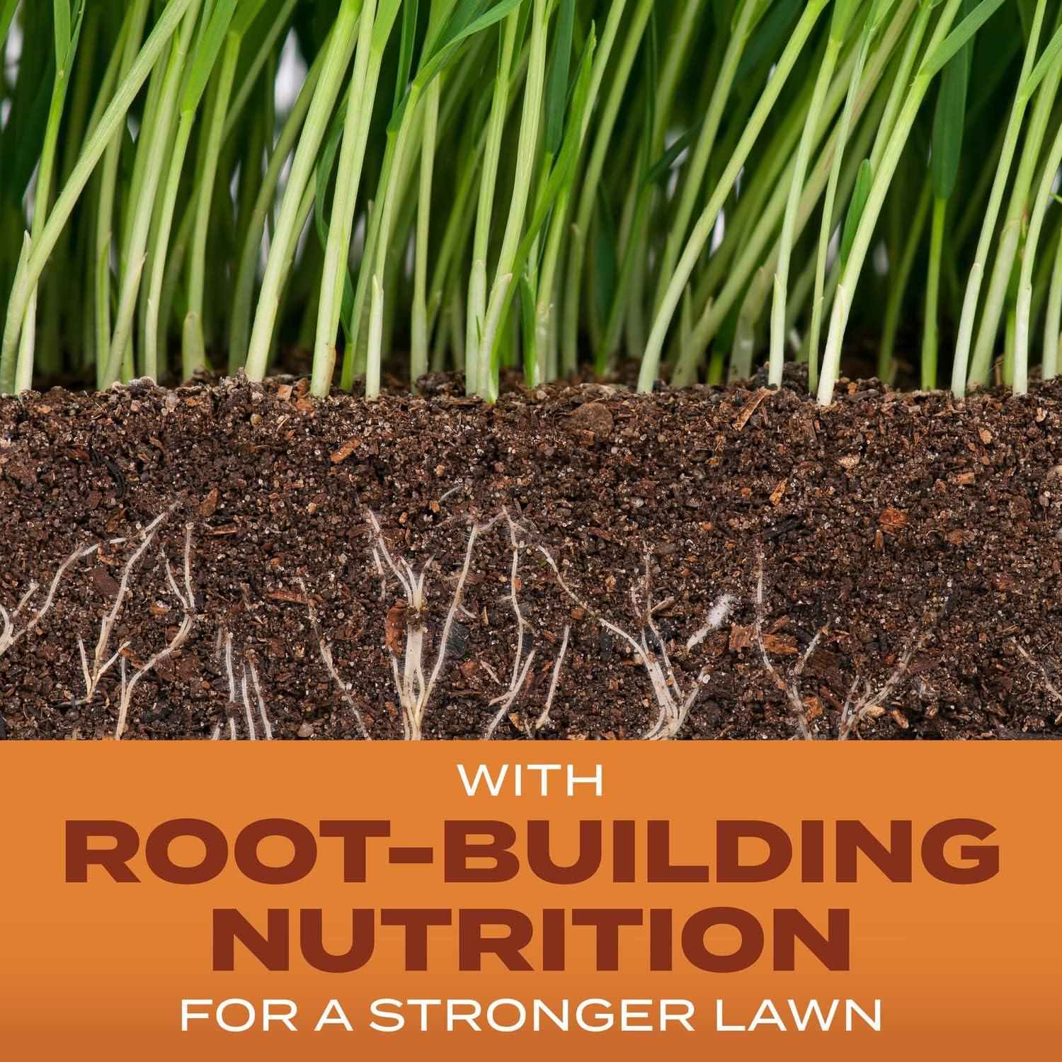 imageScotts Turf Builder THICKR LAWN Grass Seed Fertilizer and Soil Improver for Bermudagrass 1200 sq ft 12 lbs8 lb