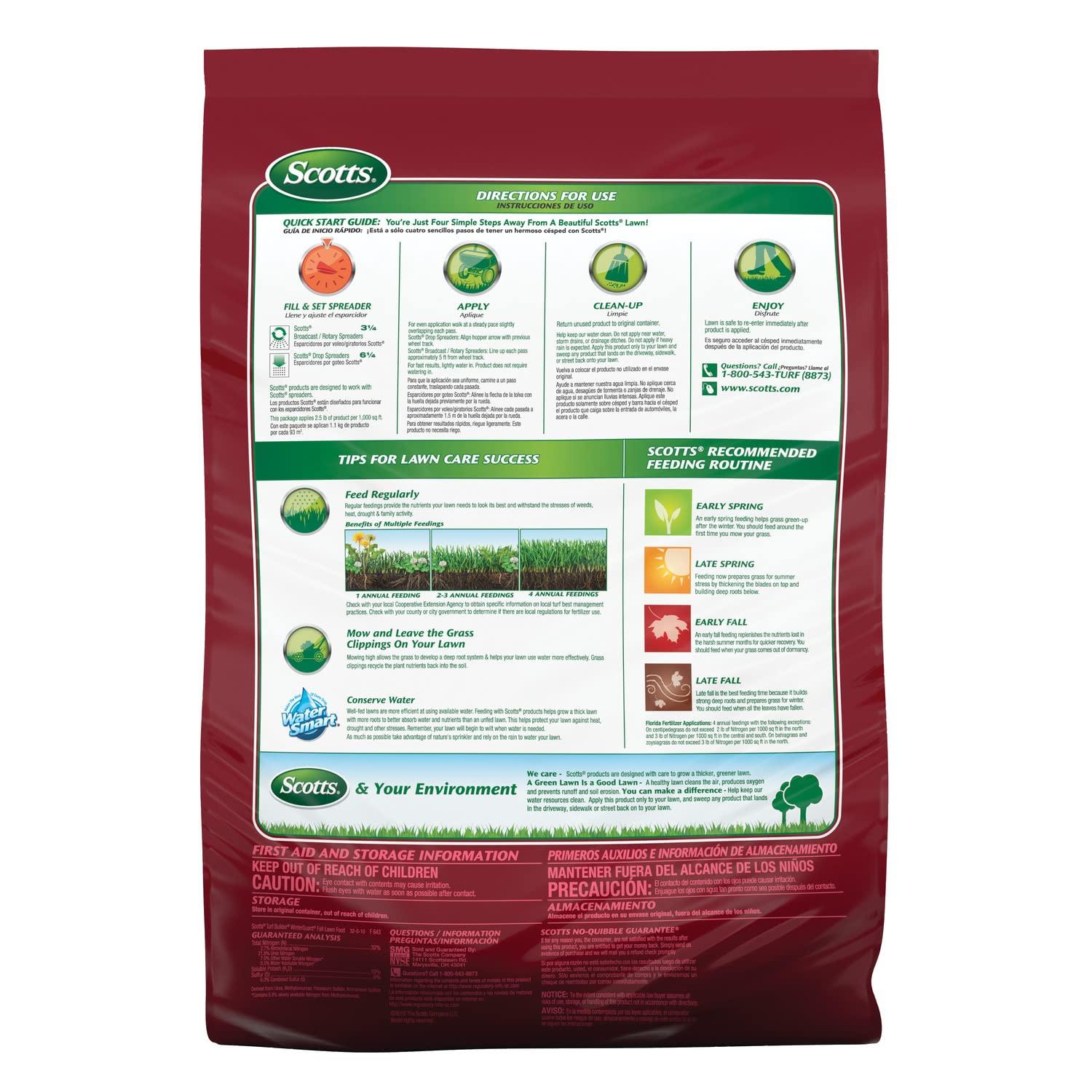 imageScotts Turf Builder WinterGuard Fall Lawn Fertilizer for All Grass Types 15000 sq ft 375 lbs15 000 sq ft
