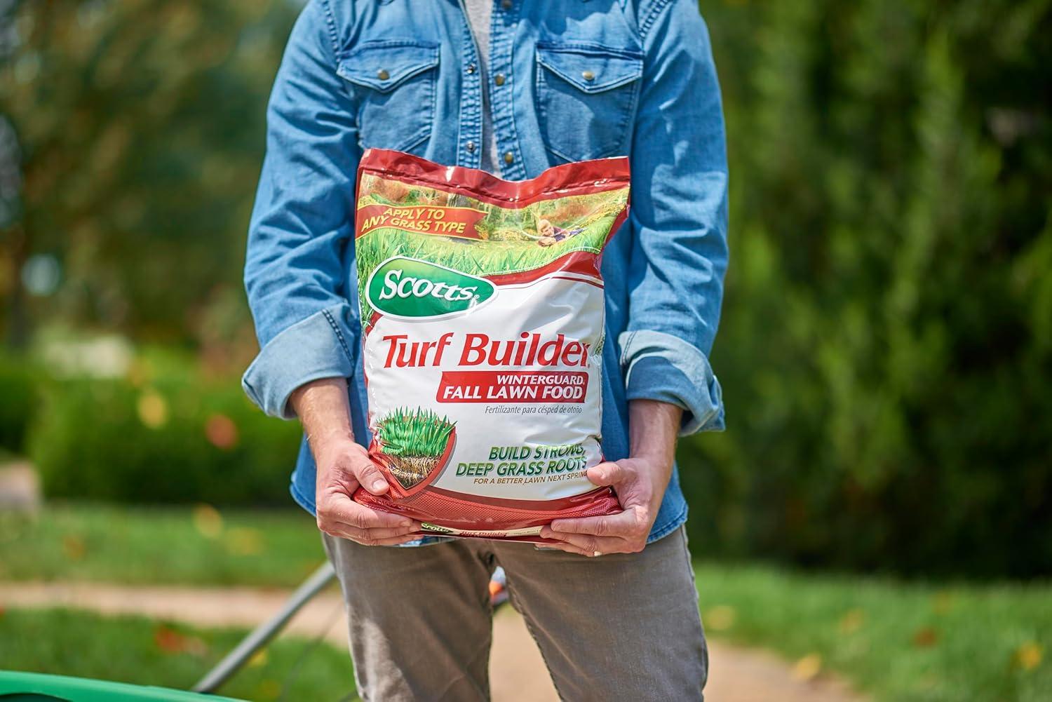 imageScotts Turf Builder WinterGuard Fall Lawn Fertilizer for All Grass Types 15000 sq ft 375 lbs5 000 sq ft