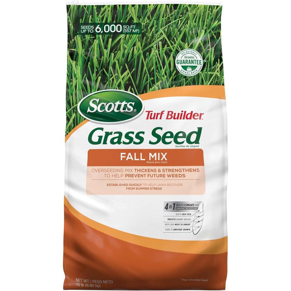imageScotts Turf Builder Grass Seed Fall Mix Grass Seed Mix with Fertilizer and Soil Improver 16 lbs15 lb