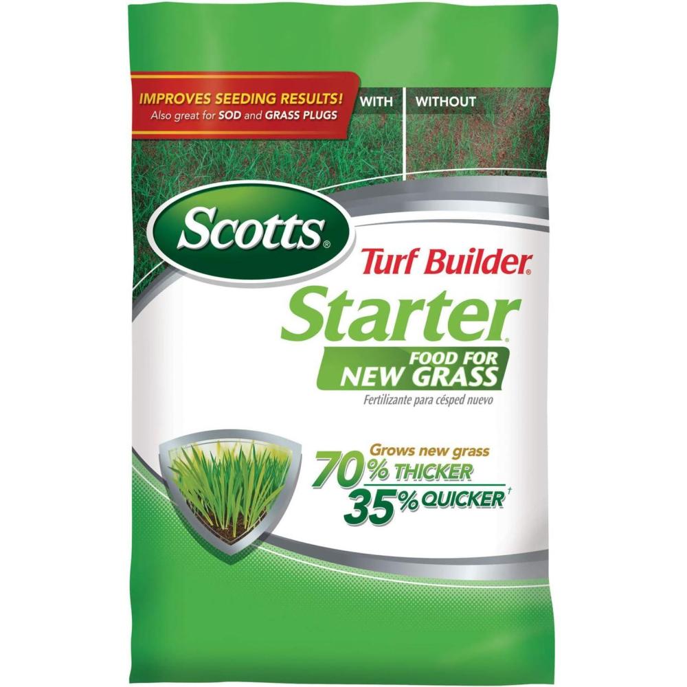 imageScotts Turf Builder Starter Fertilizer for New Grass Use When Planting Seed 5000 sq ft 15 lbsStandard