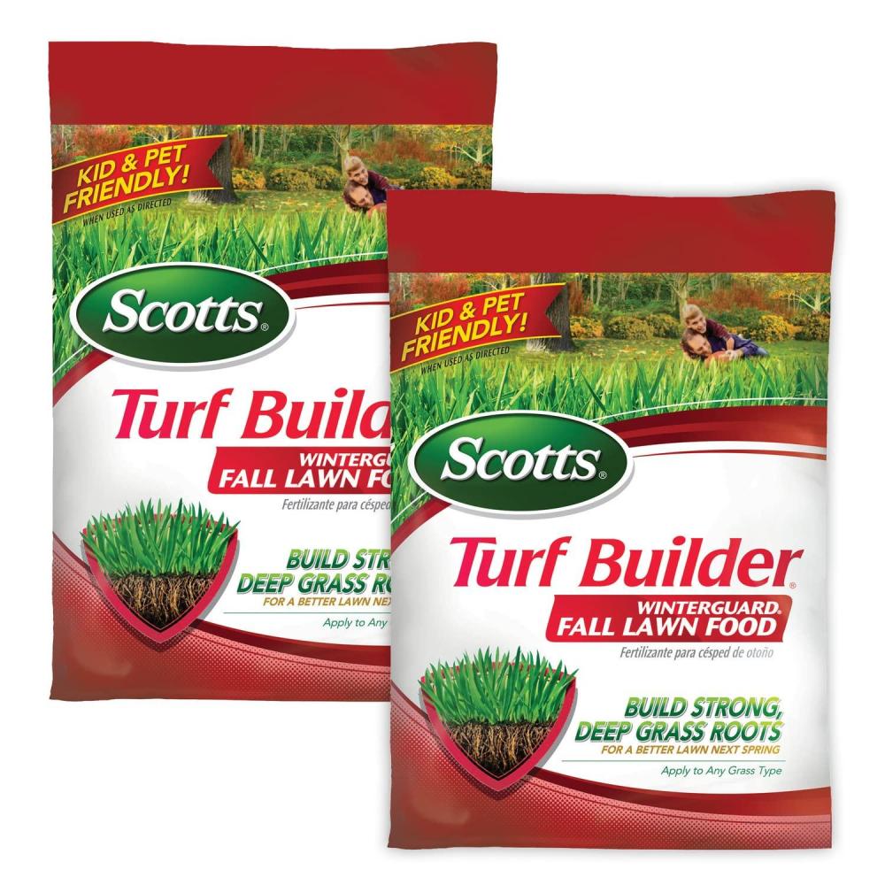 imageScotts Turf Builder WinterGuard Fall Lawn Fertilizer for All Grass Types 15000 sq ft 375 lbs5 000 sq ft 2Pack