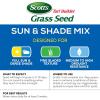 imageScotts Turf Builder Grass Seed Sun ampamp Shade Mix with Fertilizer and Soil Improver Thrives in Many Conditions 32 lbs3 lb