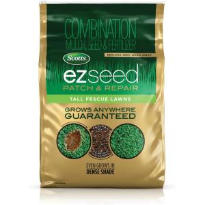 imageScotts EZ Seed Patch and Repair Tall Fescue Lawns 375 lb  Combination Mulch Seed and Fertilizer  Tackifier Reduces Seed WashAway  Mix Covers up to 85 sq ft20 lb
