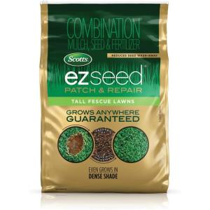 imageScotts EZ Seed Patch and Repair Tall Fescue Lawns 375 lb  Combination Mulch Seed and Fertilizer  Tackifier Reduces Seed WashAway  Mix Covers up to 85 sq ft40 lb