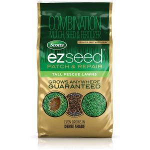 imageScotts EZ Seed Patch and Repair Tall Fescue Lawns 375 lb  Combination Mulch Seed and Fertilizer  Tackifier Reduces Seed WashAway  Mix Covers up to 85 sq ft10 lb