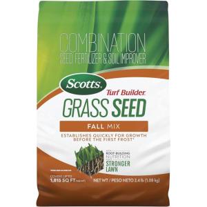 imageScotts Turf Builder Grass Seed Fall Mix Grass Seed Mix with Fertilizer and Soil Improver 16 lbs24 lb