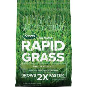 imageScotts Turf Builder Rapid Grass Tall Fescue Mix Combination Seed and Fertilizer Grows Green Grass in Just Weeks 56 lbs16 lb