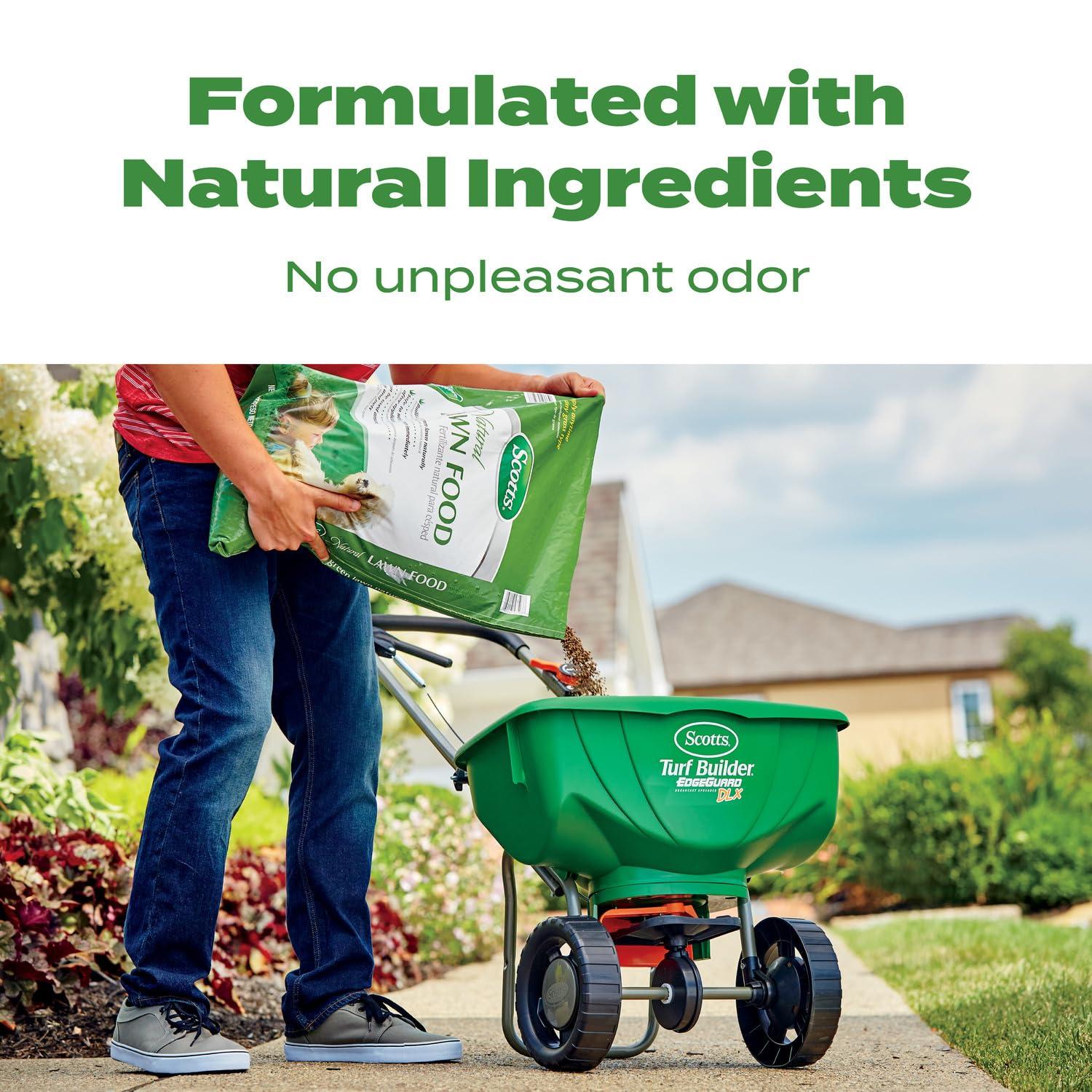 imageScotts Natural Lawn Food Lawn Fertilizer For All Grass Types Apply Any Season OMRI Listed Covers 4000 sq ft 291 lbs2 Pack