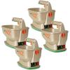 imageScotts Wizz Spreader for Grass Seed Weed and Feed Fertilizer Salt and Ice Melt Handheld Spreader Holds up to 2500 sq ft of Product4 Pack