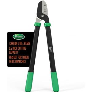 imageScotts 21 in Anvil Lopper  HeavyDuty Branch Cutter with TeflonCoated Carbon Steel Blade 15 in Cutting Capacity and Comfort Grip Handles for Dry Hard Thick BranchesAnvil Lopper 21