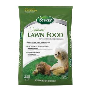 imageScotts Natural Lawn Food Lawn Fertilizer For All Grass Types Apply Any Season OMRI Listed Covers 4000 sq ft 291 lbs1 Pack