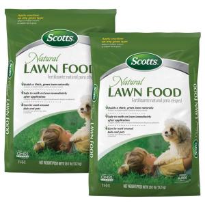 imageScotts Natural Lawn Food Lawn Fertilizer For All Grass Types Apply Any Season OMRI Listed Covers 4000 sq ft 291 lbs2 Pack