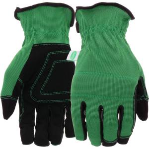 imageScotts SC86157GRM HiDex Synthetic Palm Gloves  Medium Spandex Back Gloves with Padded Knuckle Strap Shirred Elastic Wrists