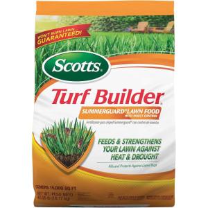 imageScotts Turf Builder SummerGuard Lawn Food with Insect Control Fertilizer and Insect Killer 5000 sq ft 1335 lbs15 000 sq ft