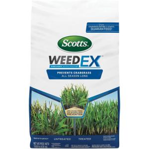 imageScotts WeedEx Prevent with Halts Crabgrass Preventer PreEmergent Grassy Weed Killer 5000 sq ft 1006 lbs