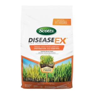 imageScotts DiseaseEx Lawn Fungicide Controls and Prevents Disease Up to 4 Weeks Treats Up to 5000 sq ft 10 lbs5 000 sq ft