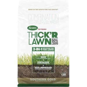 imageScotts EZ Seed Patch ampamp Repair Southern Gold Blend for Tall Fescue Lawns Mulch Grass Seed and Fertilizer for Bare Spots and Repair Bred for The South 20 lbs40 lb