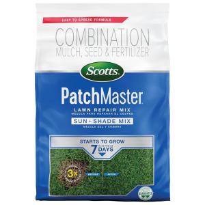 imageScotts PatchMaster Lawn Repair Mix Sun  Shade Mix Combination Grass Seed Fertilizer and Mulch 475 lbs475 lb