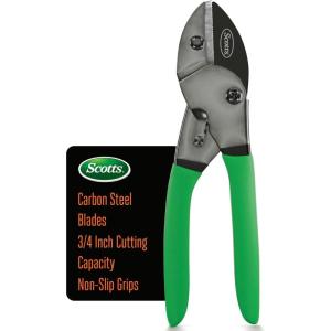 imageScotts 2Piece Pruning Shears Set  Includes 8 in Bypass Pruner for Live Plants and 8 in Anvil Pruner for Dry Stems  Sharp Carbon Steel Blades and Comfort Grip Handles for Garden and Yard UseAnvil Pruner